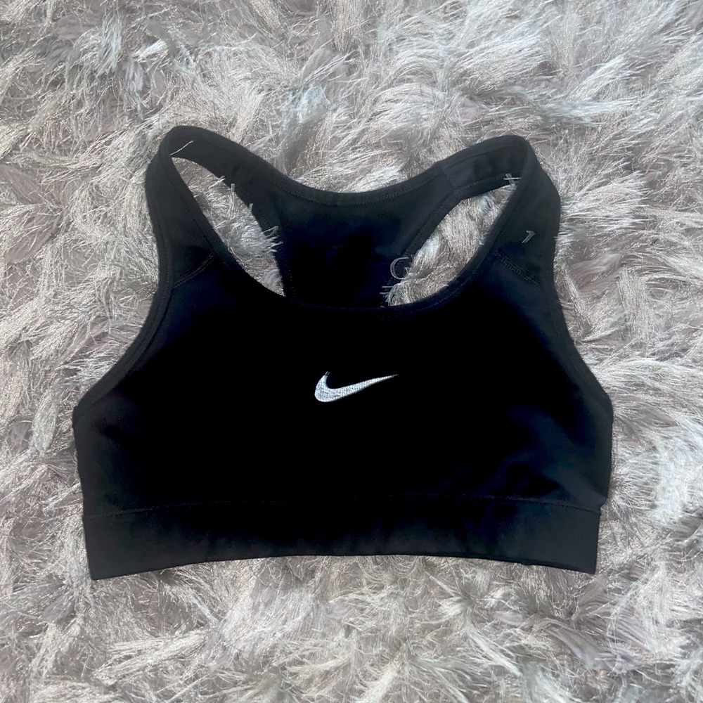 Black Nike sports bra
